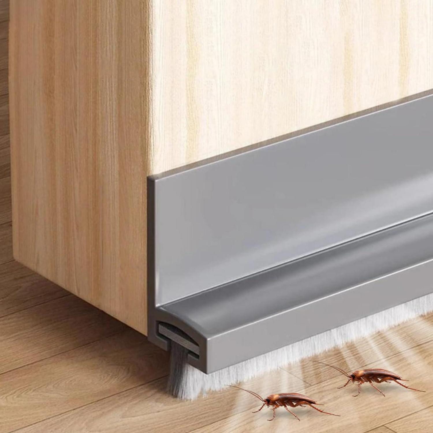 LuxusKollektion Insektenschutz-Tür Zugluftstopper Tür 100cm Bürste 2 Stück, (2-St)