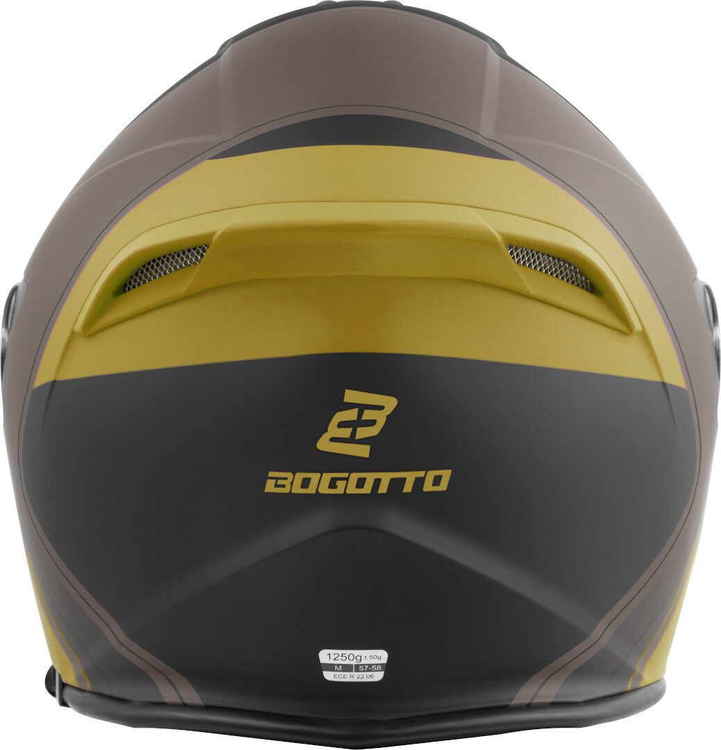 Bogotto Motorradhelm H586 City-B Jethelm, herausnehmbares Innenfutter,integriertes Sonnenvisier