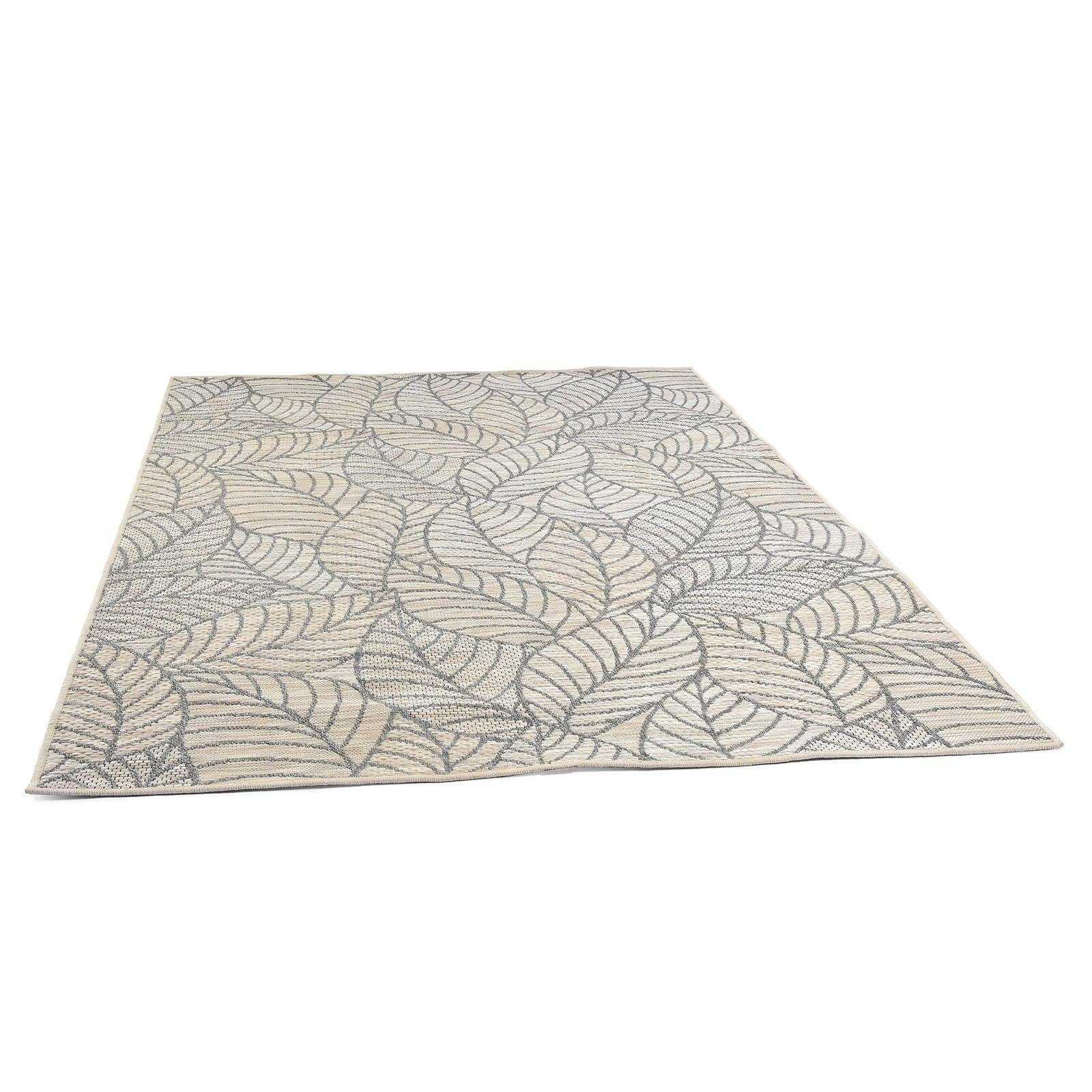 Outdoorteppich In- & Outdoor-Teppich Blätter, Depot, Rechteckig, aus  Polypropylen, L 230 Zentimeter, B 160 Zentimeter