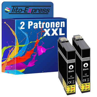 Tito-Express 2er Set ersetzt Epson T0611 EpsonT0611 Black Tintenpatrone (für Stylus D 68 PE D 88 PE Plus DX 3850 Plus DX 4200 DX 4250 DX 4850)