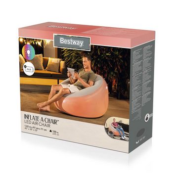 Bestway Luftsessel Inflate-A-Chair™ LED 102 x 97 x 71 cm