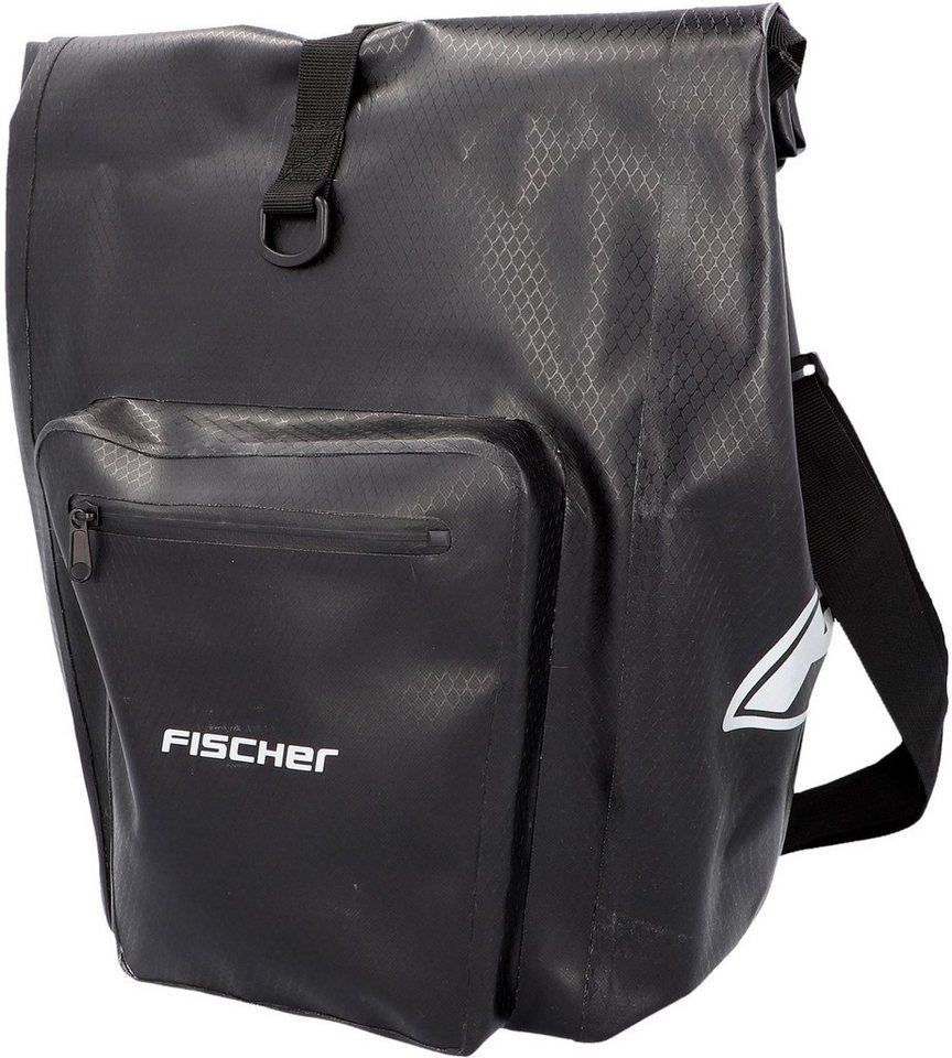 FISCHER Fahrrad Gepäckträgertasche PLUS Terra, Einfaches Befestigen und  Lösen der Tasche durch Easy-Release-System