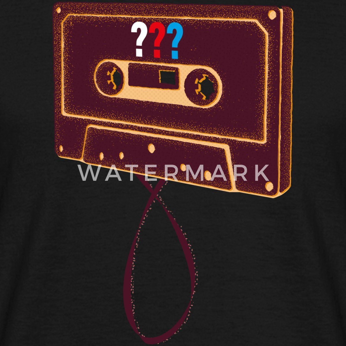 Spreadshirt T-Shirt Die Drei Fragezeichen Kassette Männer T-Shirt (1-tlg) günstig online kaufen