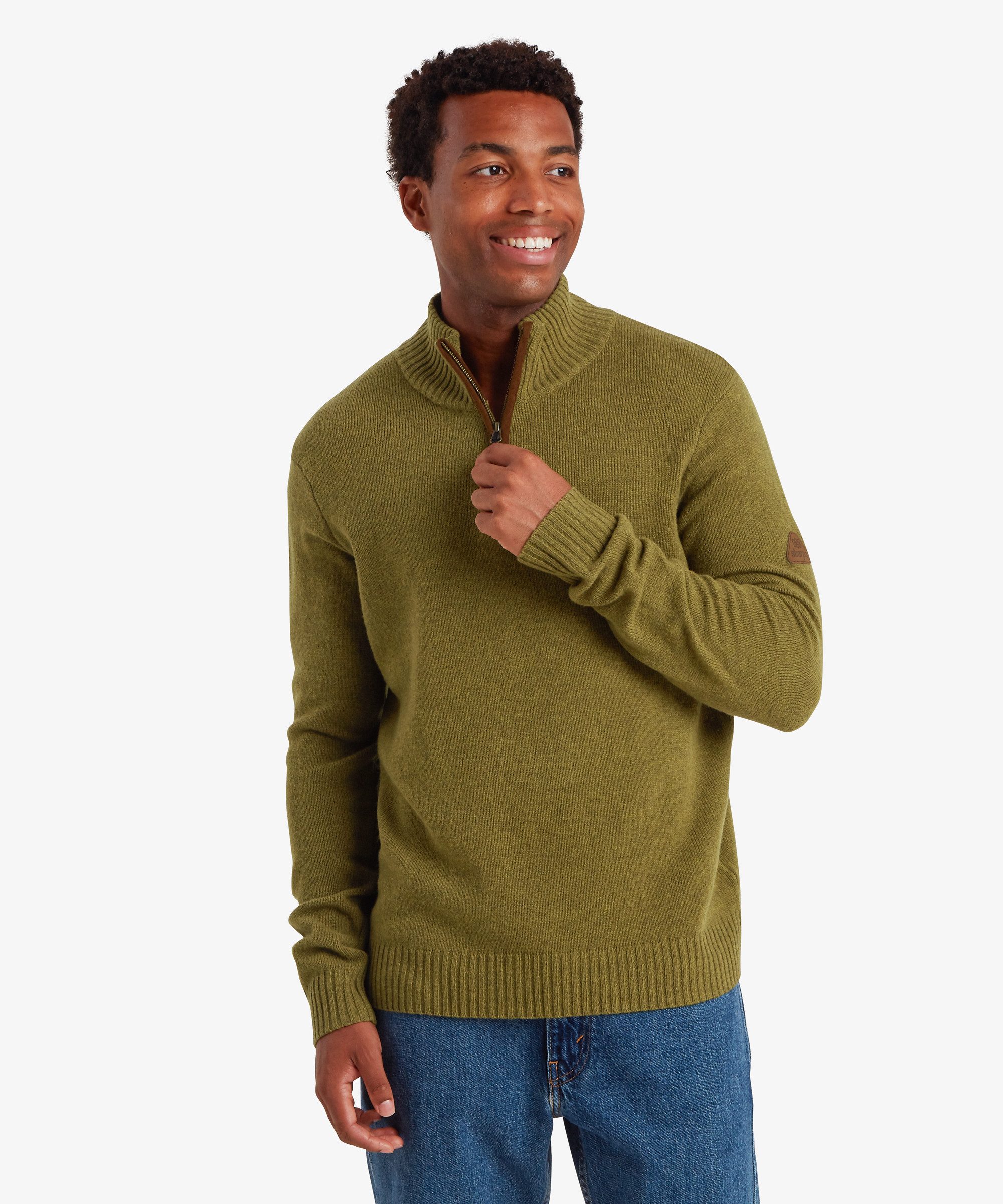 Sherpa Wollpullover Sherpa Herren Kangtega Quarter Zip Sweater