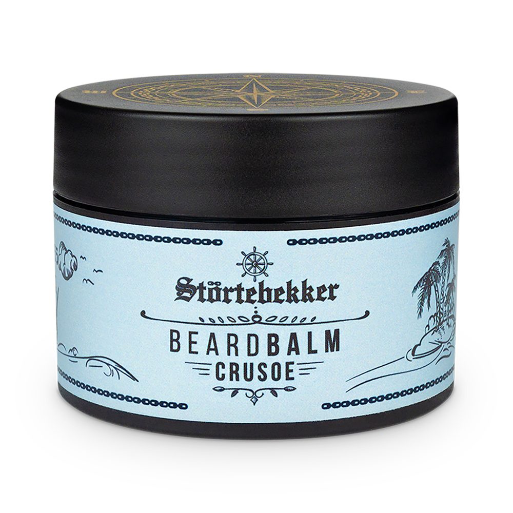 Störtebekker Bartbalsam mit süßlich-herbem Crusoe Duft • Pflege und Halt für Deinen Bart, 50ml, Für alle Barttypen geeignet • Einfache Anwendung
