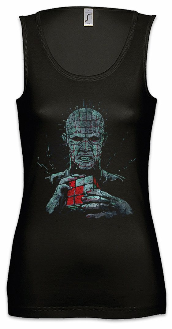Urban Backwoods Tanktop Cenobite Cuber Ärmelloses Damen T-Shirt Zauberwürfel Speed Cube Cubing Hellraiser Zenobit Magic Horror