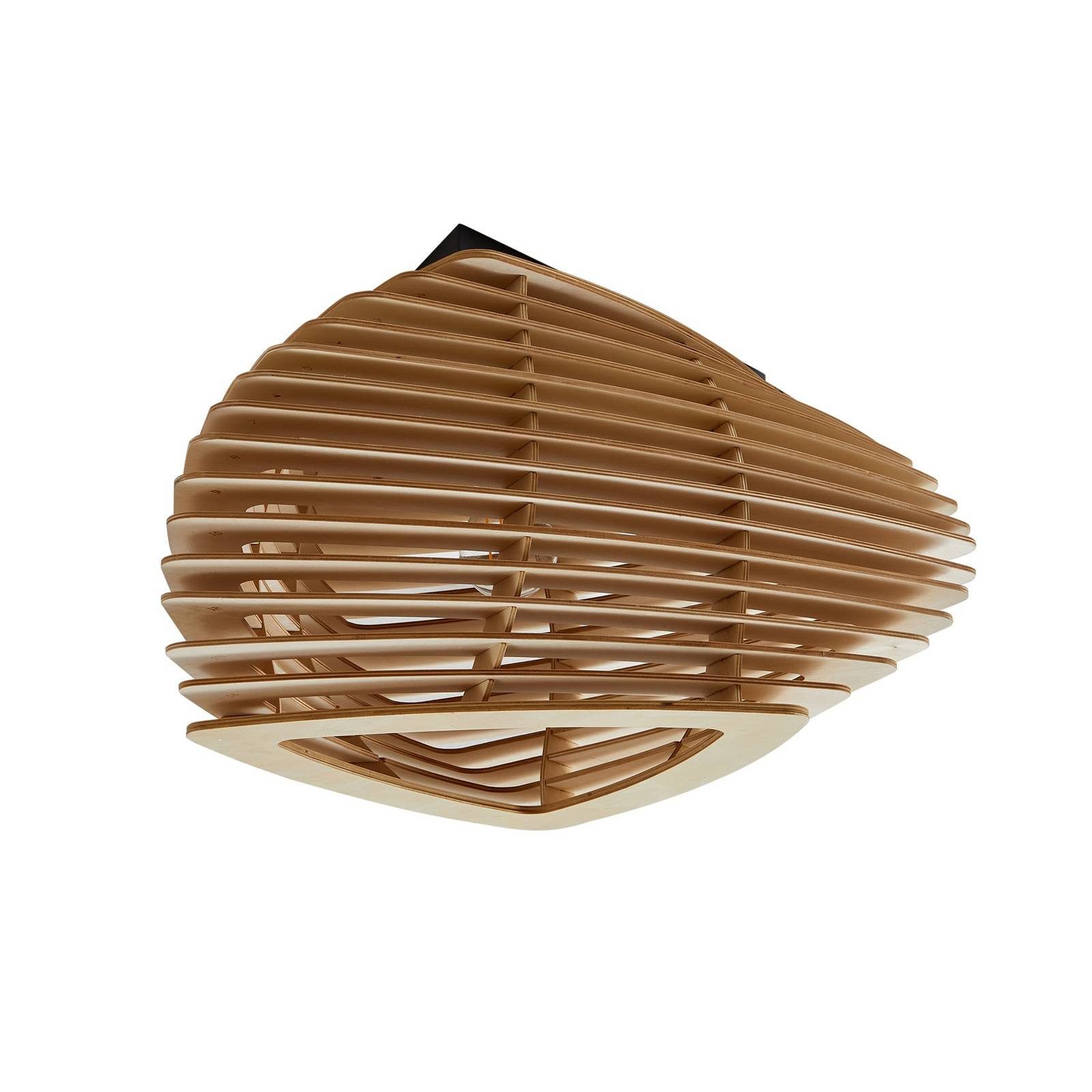 Lindby Deckenleuchten Sanza, Holz IP20, 1 x 15 W LED