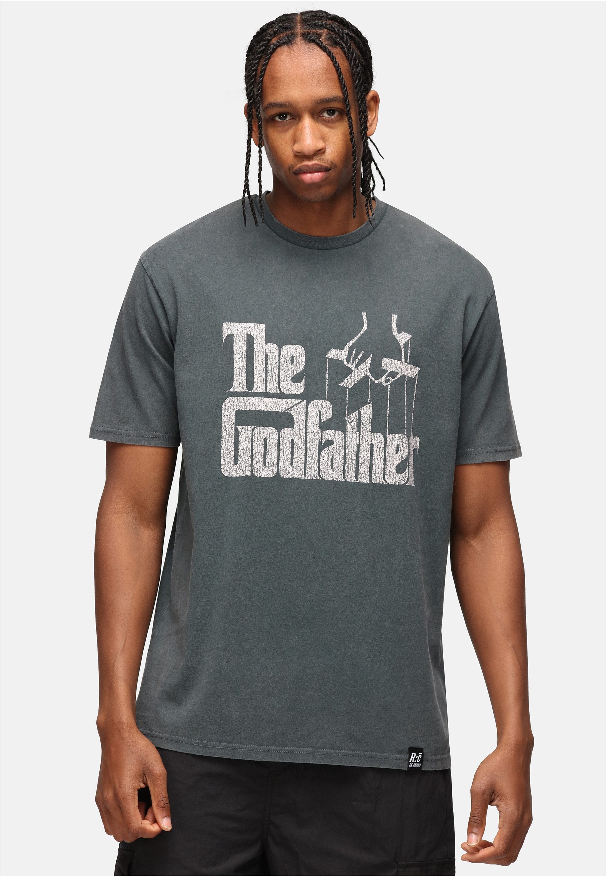 Recovered T-Shirt The Godfather Strings Logo Washed Relaxed im zeitlosen Design
