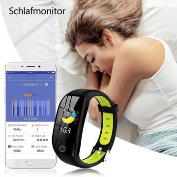 SOTOR Sportuhr Fitness Armband Blutdruckmessung Smartwatch Tracker Pulsuhr Sportuhr
