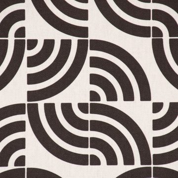 SCHÖNER LEBEN. Tischläufer SCHÖNER LEBEN. Tischläufer Retro Quadrat Bogen schwarz weiß 40x160cm, handmade