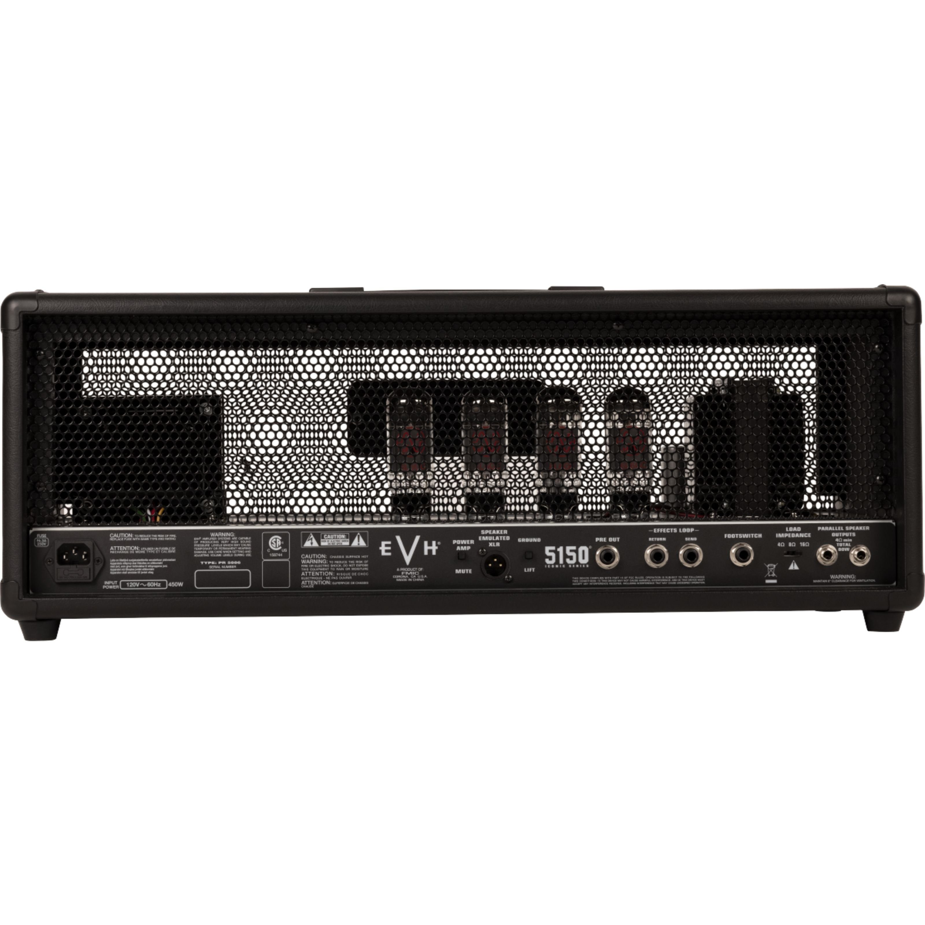 EVH Verstärker (5150 Iconic Series 80W Head Black - Röhren Topteil für E-Gitarre)