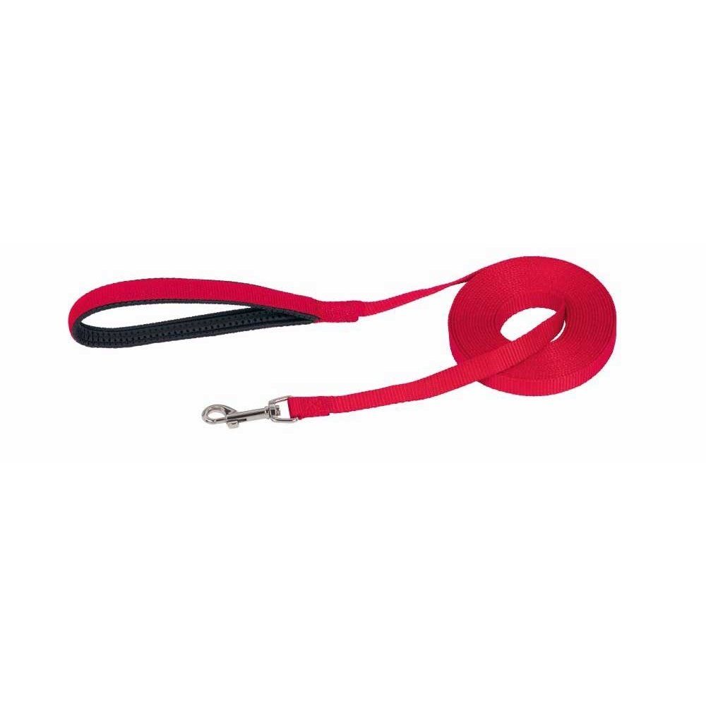 Nobby Hundeleine Schleppleine flach, rot, M