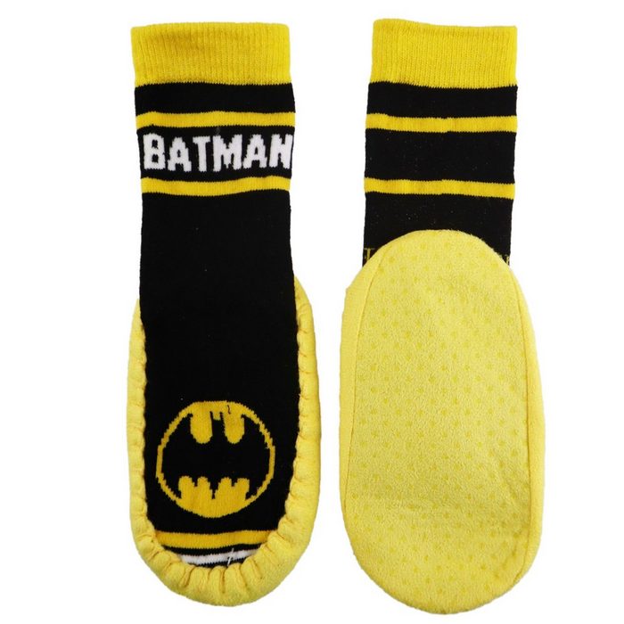 DC Comics ABS-Socken Batman Kinder Stoppersocken Kita Socken Gr. 23 bis 27