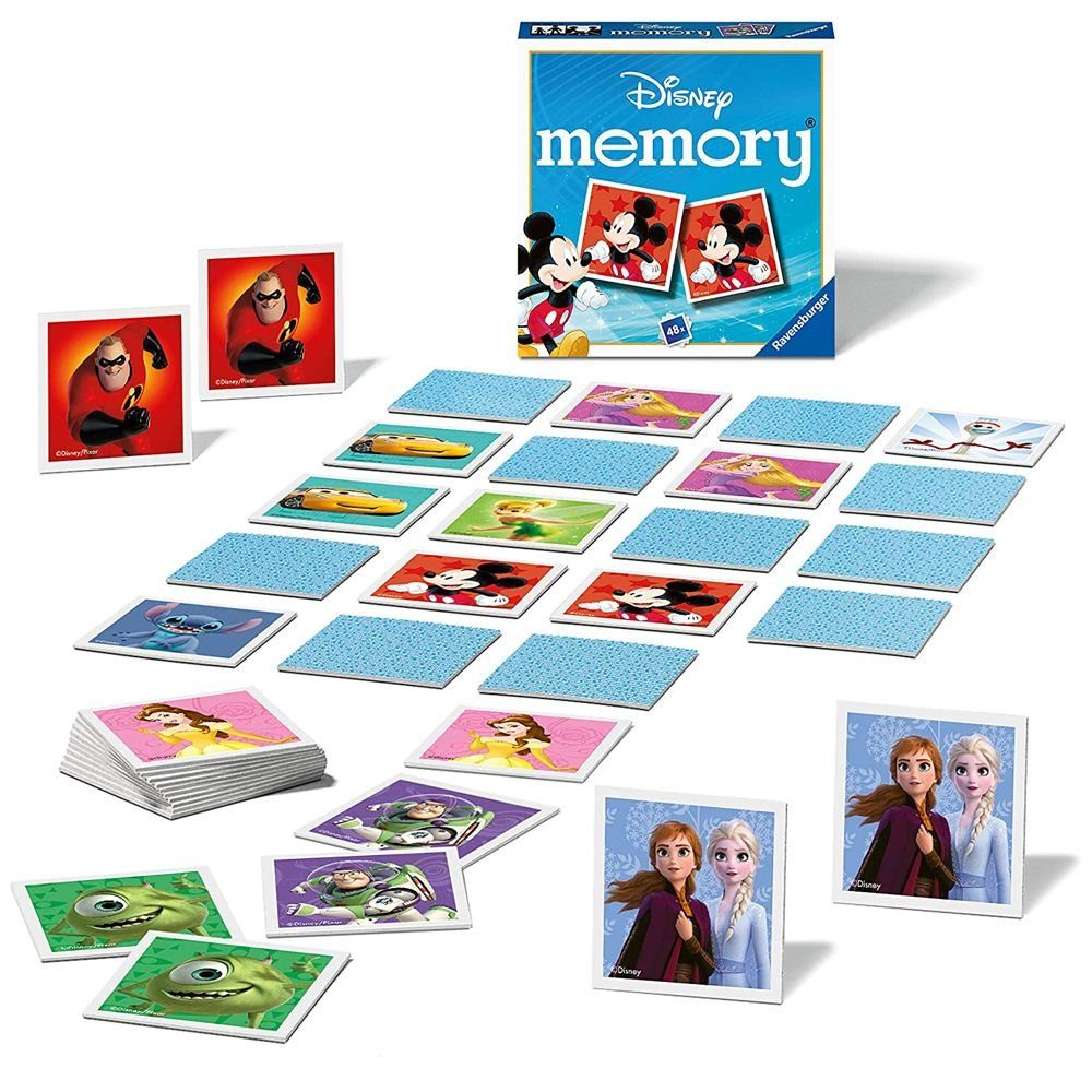 Karten 48 Memory Ravensburger Legespiel Spiel, Disney Classic Mini Memory® Disney