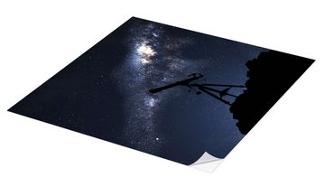Posterlounge Wandfolie Editors Choice, Silhouette eines Teleskops, Fotografie