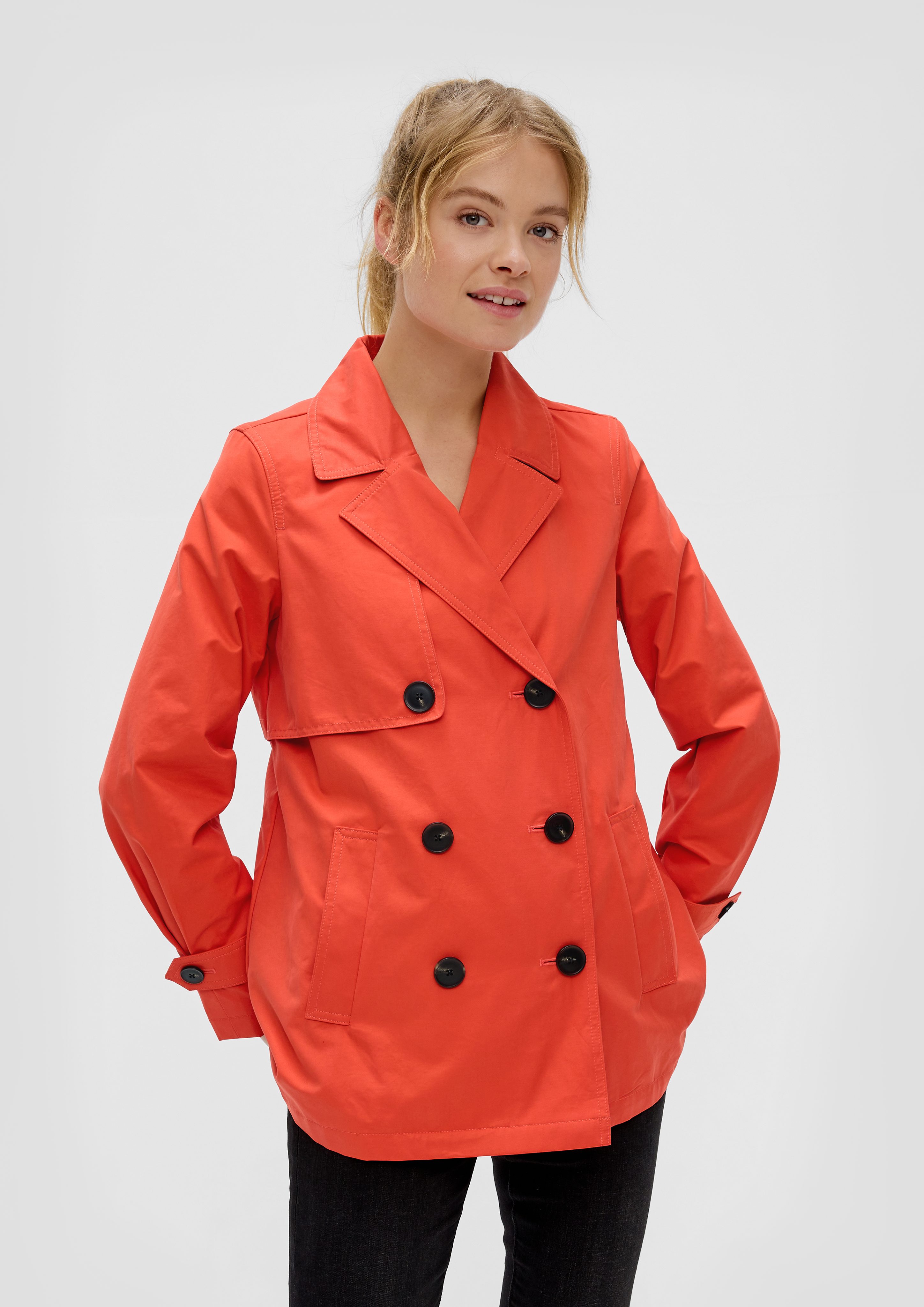 s.Oliver Funktionsjacke Cabanjacke aus Baumwollmix günstig online kaufen