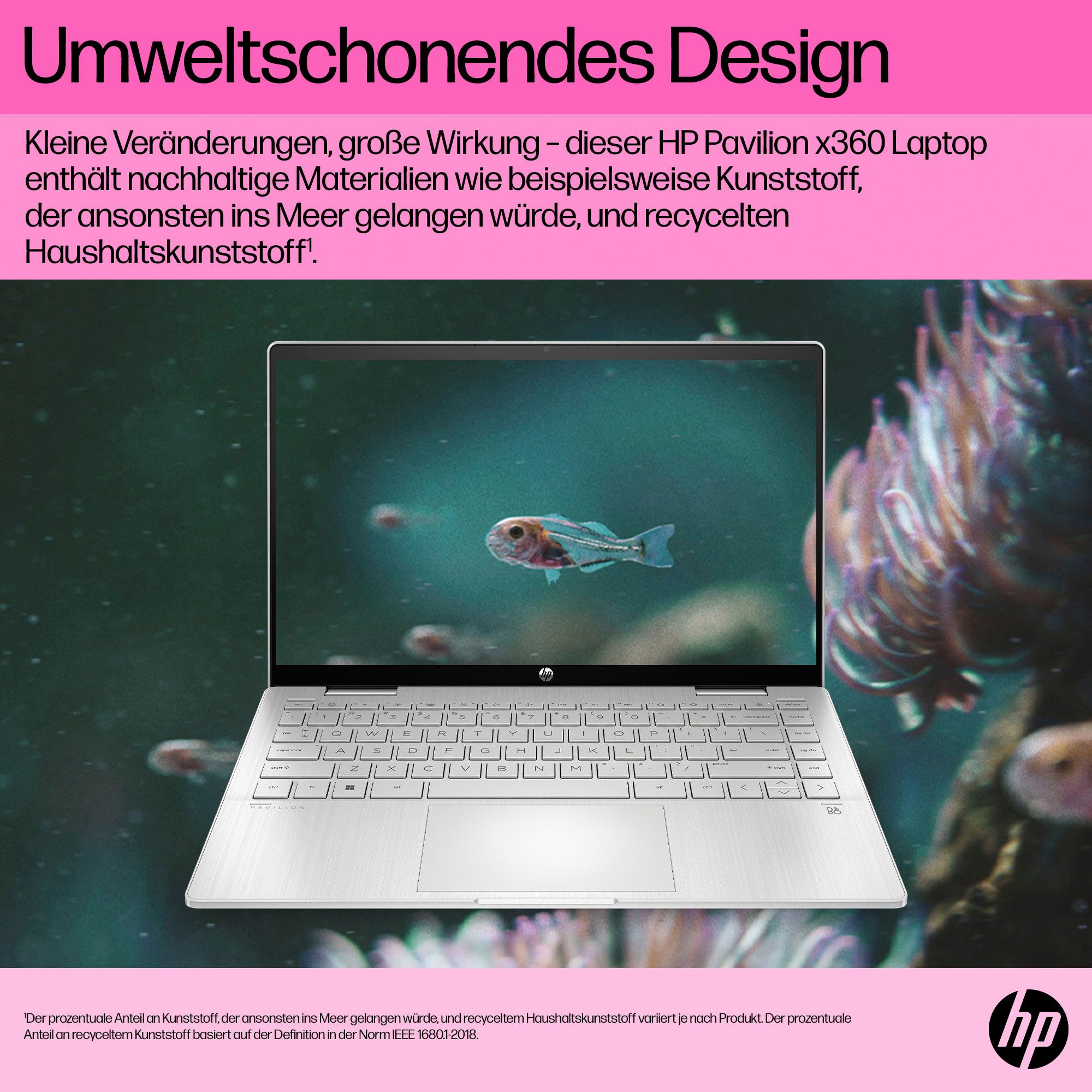 HP Pavilion 14-ek1274ng Convertible Notebook (35,6 cm/14 Zoll, Intel Core i7 1355U, Iris Xe Graphics, 512 GB SSD)