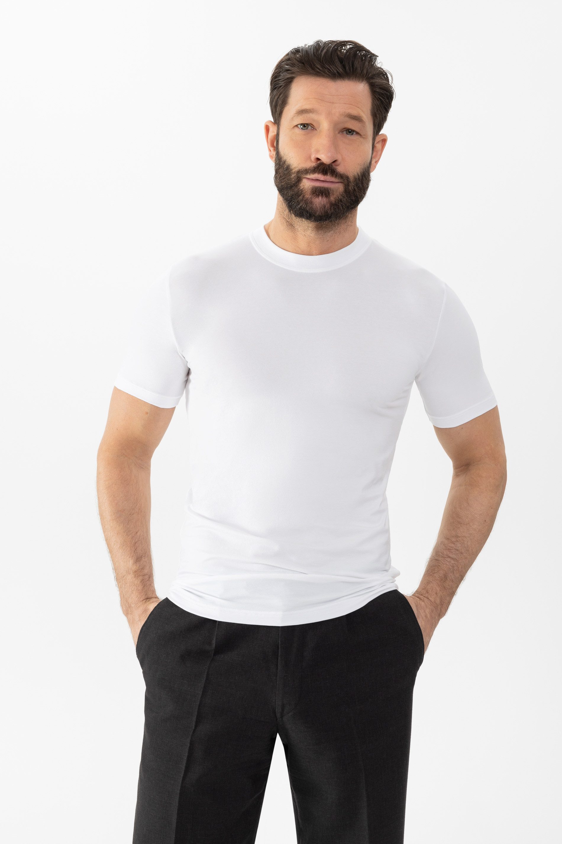 Mey Unterziehshirt Mey Herren Shirt Serie Dry Cotton Uni (1-St) Single Jersey, atmungsaktiv, mit Coolmax®-Fasern