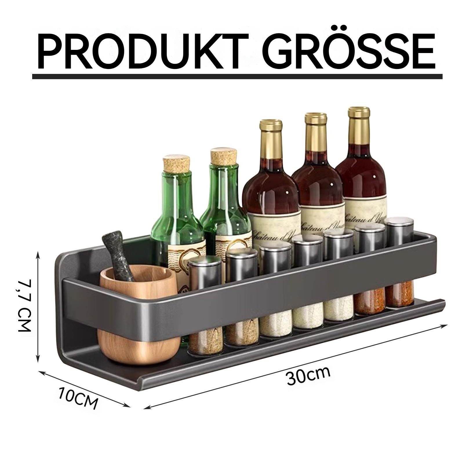 BlingBin Gewürzregal 30 cm Küchen Organizer günstig online kaufen