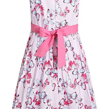 happy girls A-Linien-Kleid Happy Girls Kleid Pink Schmetterling 140 Glitzergürtel