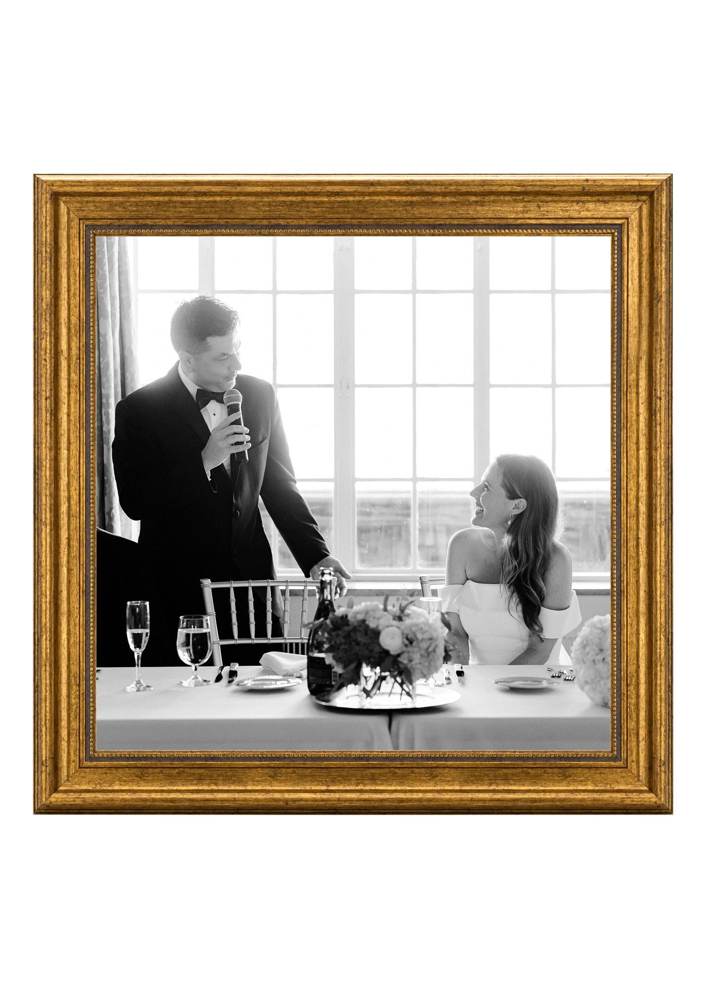 CABBEL Bilderrahmen Vintage Barock-Bilderrahmen Gold & Silber, Wohnzimmer, viele Größen, (1 St), hochwertige Verarbeitung, Dekorativ & Elegant, Antik Look für Poster