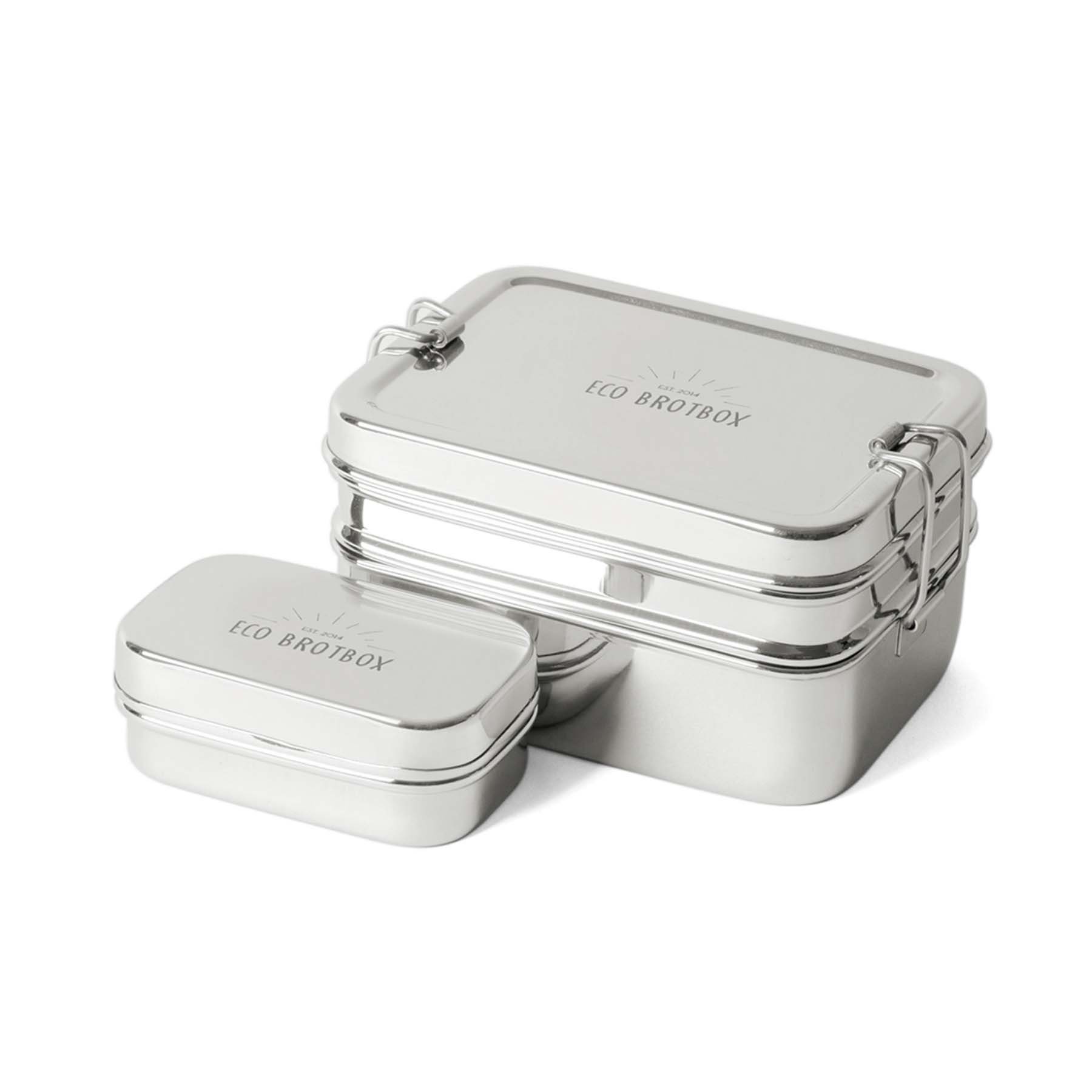 Snackbox, Magic Lunchbox Edelstahl ECO inkl. Dabba Brotbox
