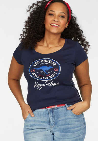 KangaROOS T-Shirt mit großem Retro Label-Druck vorne