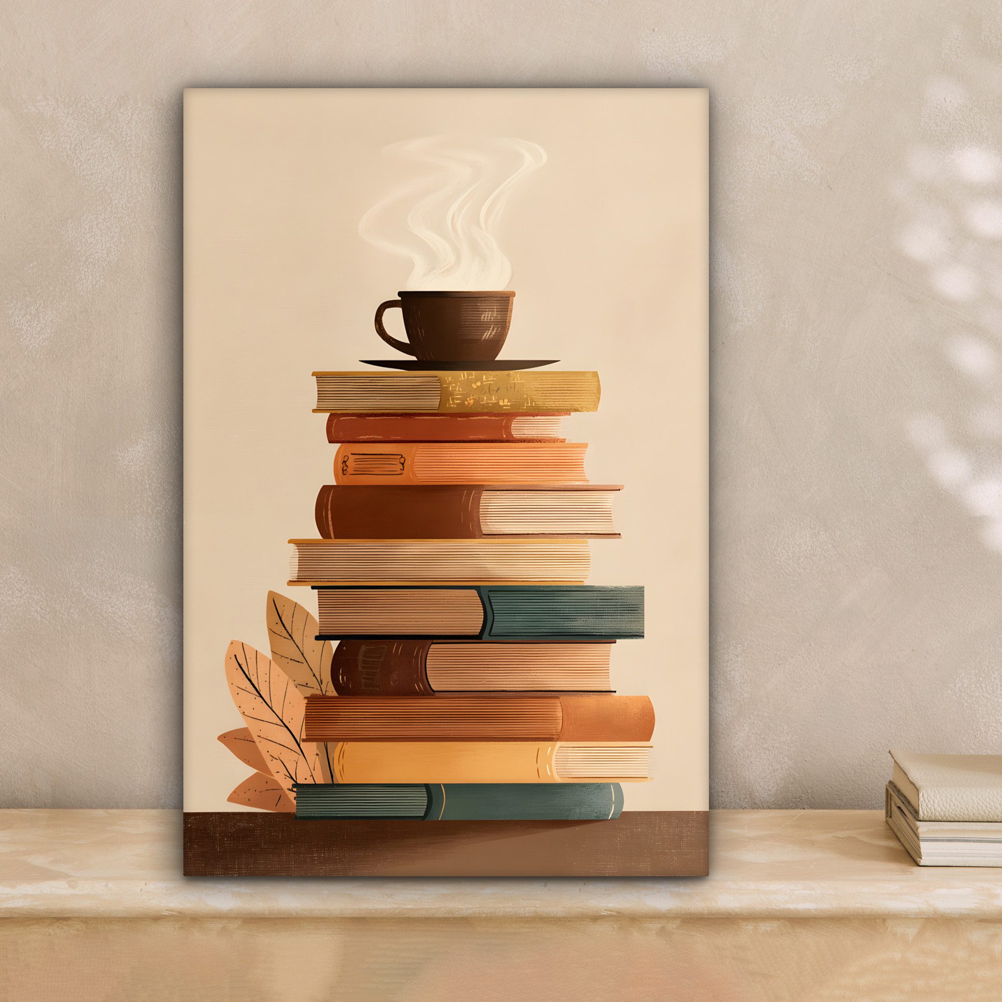OneMillionCanvasses® Leinwandbild Bücher - Turm - günstig online kaufen