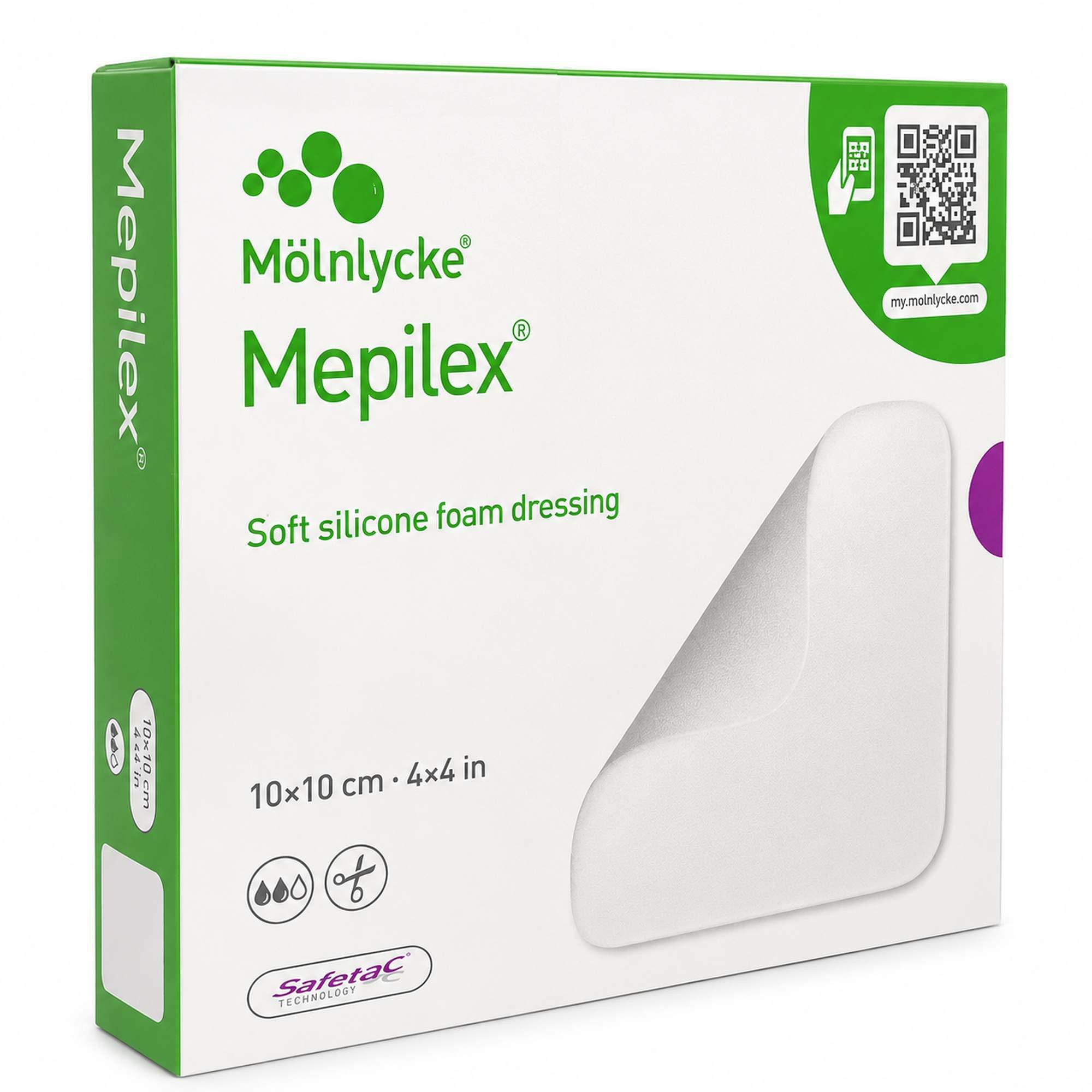 Mölnlycke Wundpflaster MEPILEX 10x10 cm Schaumverband