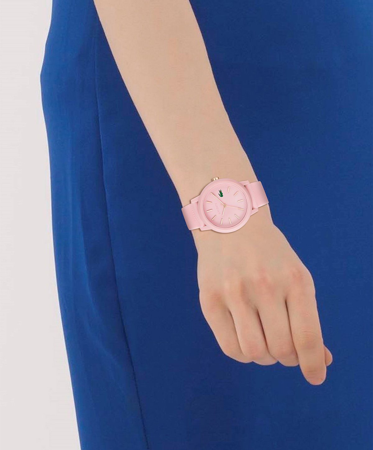 Lacoste Quarzuhr LACOSTE 12.12 LADIES 2001213, Armbanduhr, Damenuhr, Mineralglas, analog, Silikonarmband