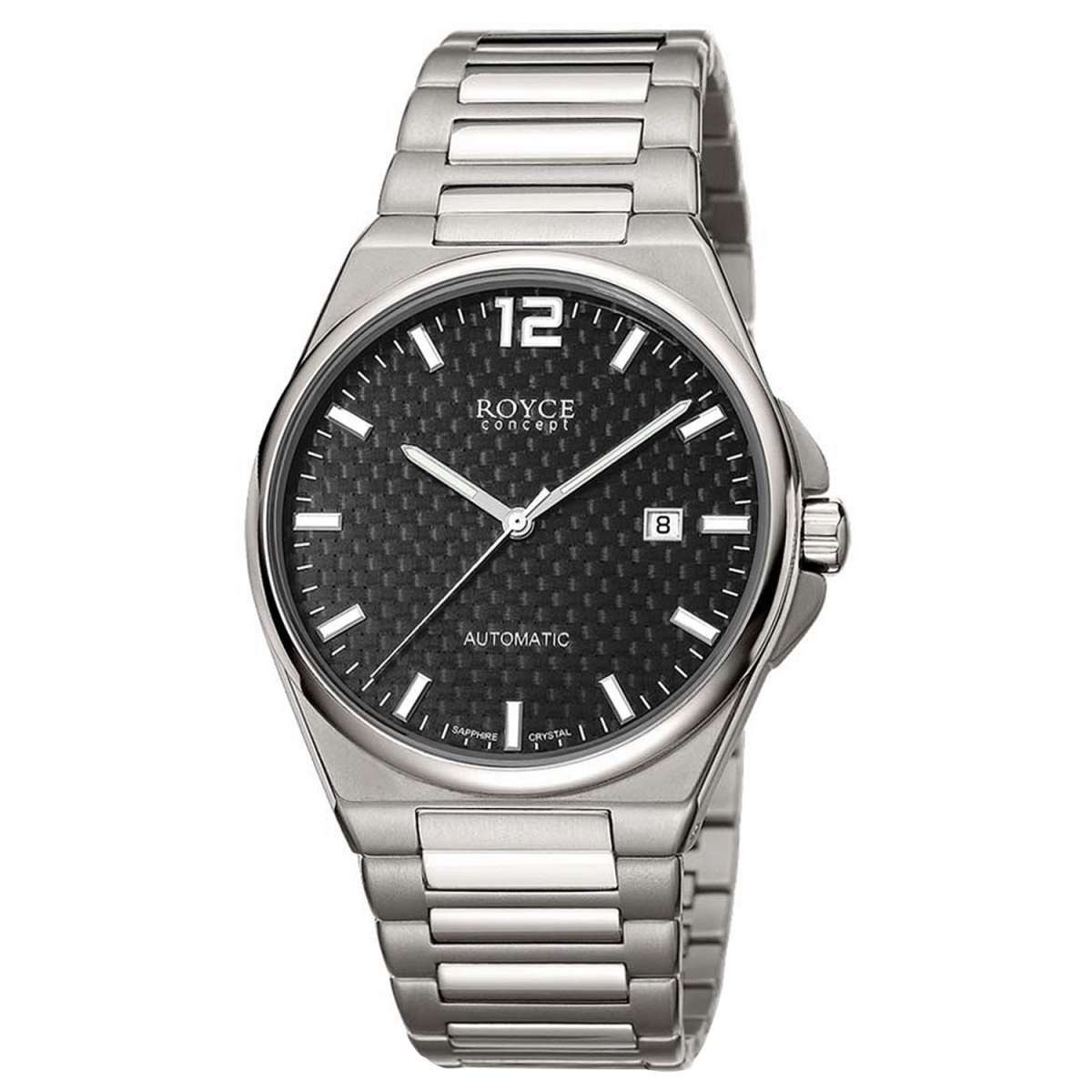 Boccia Automatikuhr 3676-01, Herrenuhr Royce Automatik Titan mit Saphirglas