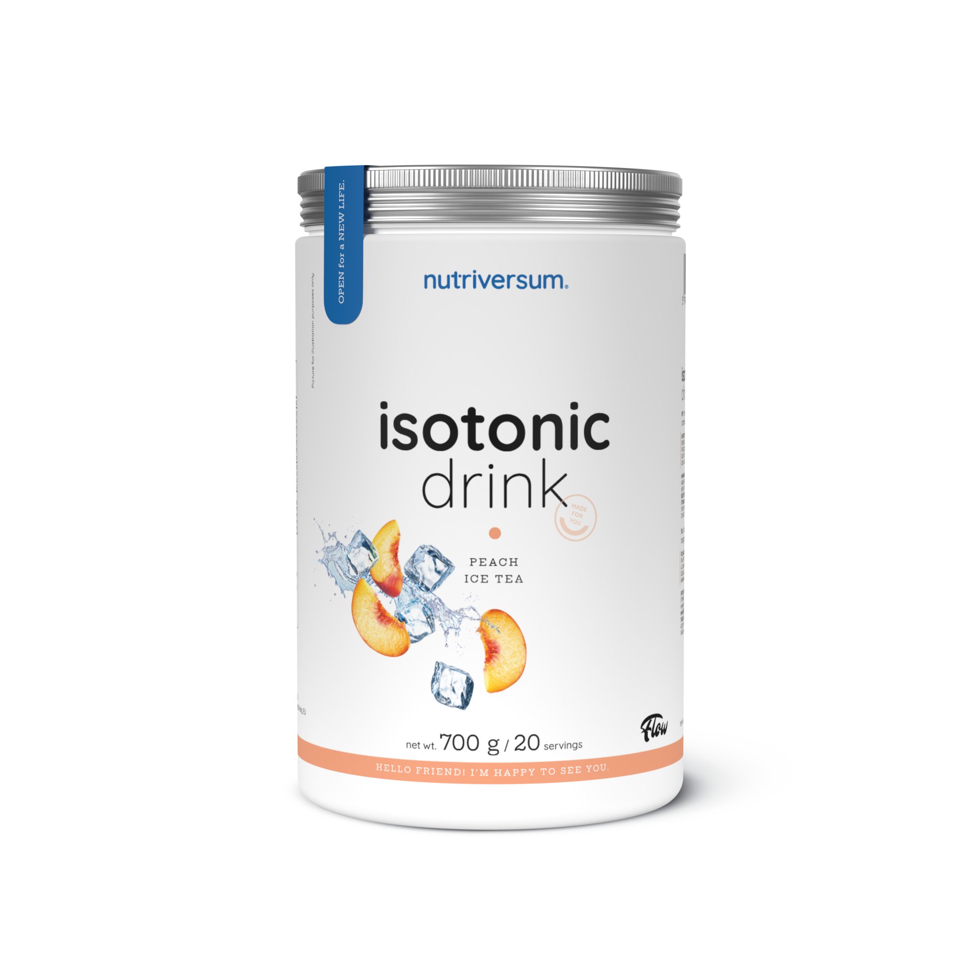 nutriversum Nutriversum Isotonic Drink - Flow Pfirsicheistee 700gr Pulver, 700 g