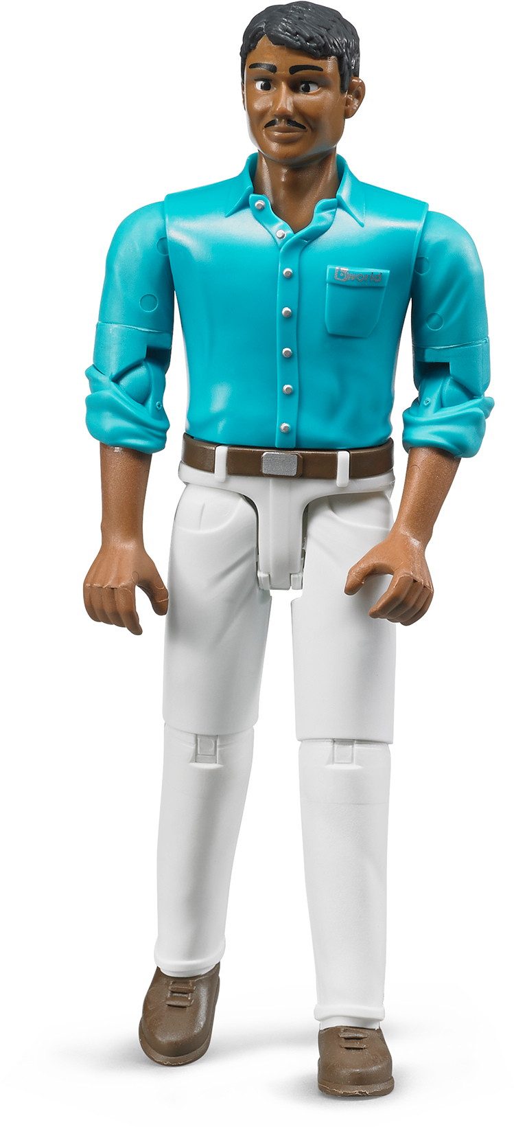 Bruder® Spielfigur Spielfigur Baustelle bworld Mann mittlerer Hauttyp, weiße Hose 60003