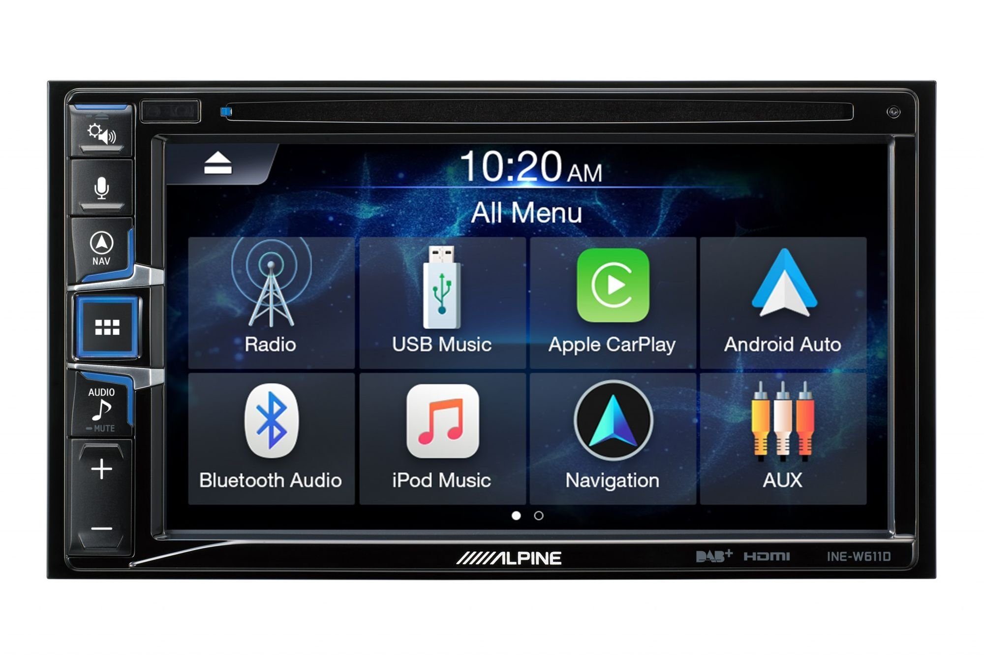 ALPINE INE-W611D 2-DIN 6,5 Zoll Navigationssystem Apple Car Play Android Autoradio