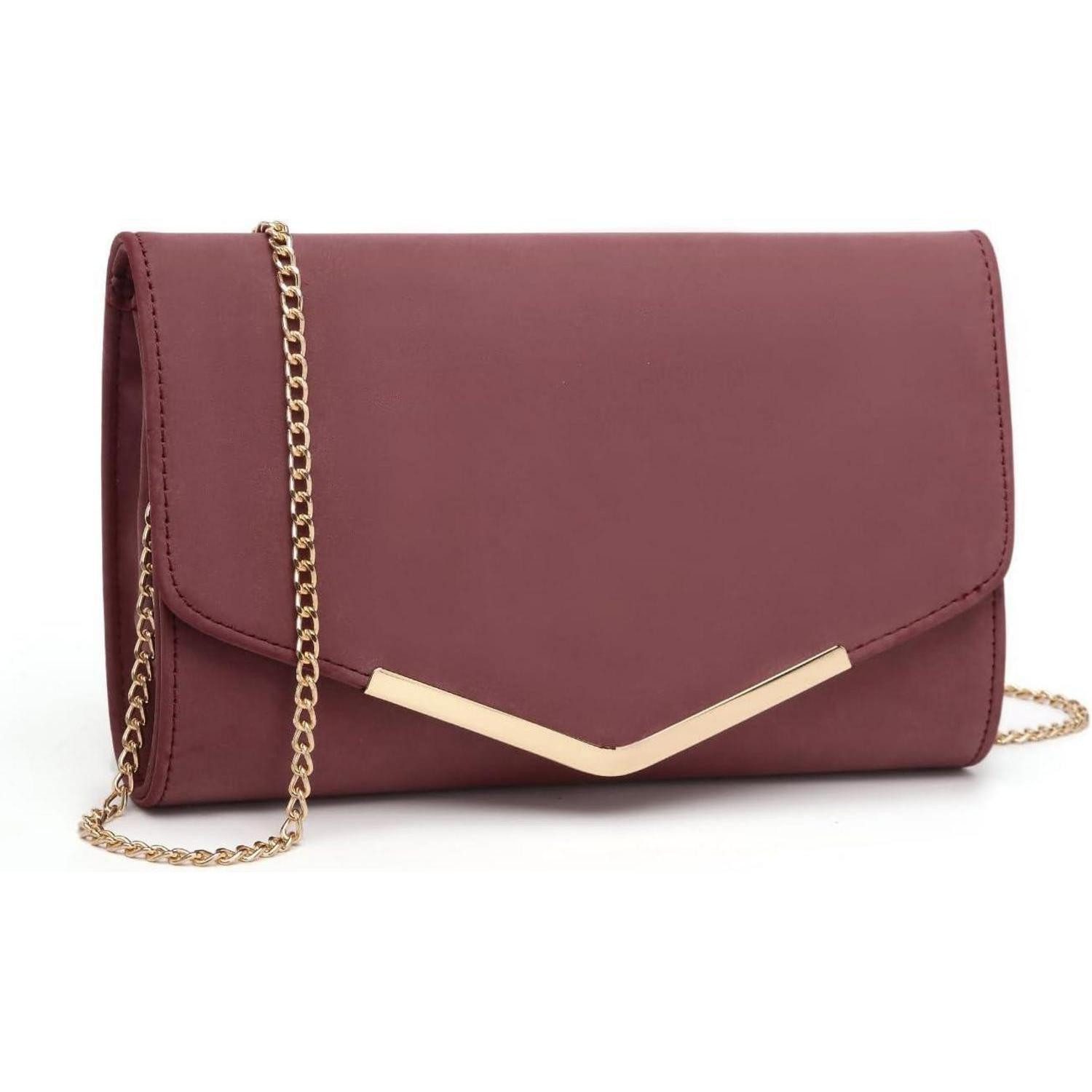LuxusKollektion Clutch Elegante Damen Clutch Abendtasche mit Kettentasche Magnetverschluss