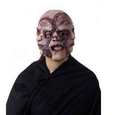 Zimtky Zombie-Kostüm Halloween Herren-Geistermaske Mit Drei Gesichtern