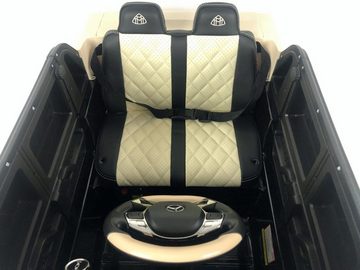 TPFLiving Elektro-Kinderauto Mercedes Maybach mit Fernbedienung - 2 x 12 Volt - 7Ah-Akku, Kinderfahrzeug mit Soft-Start und Bremsautomatik - Farbe: rot