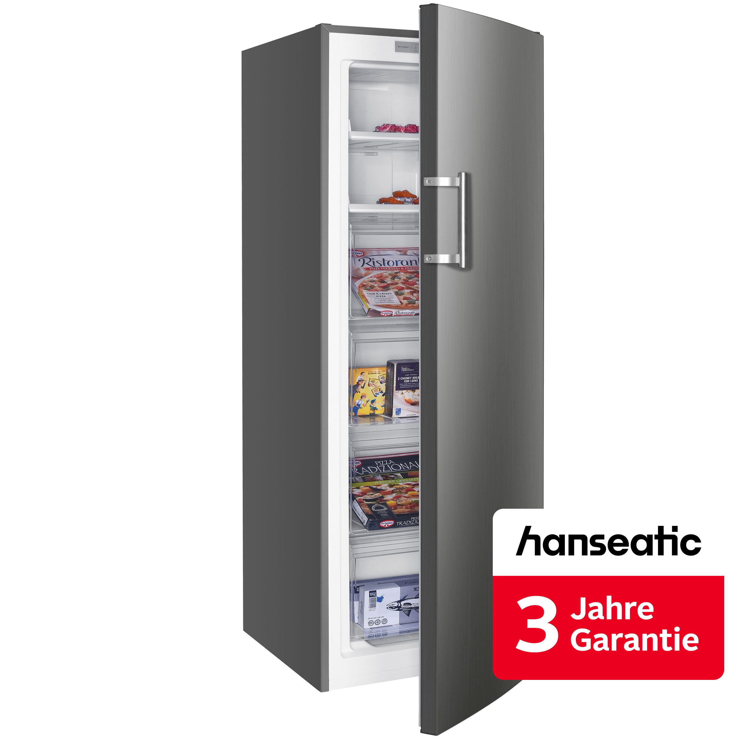 Hanseatic Gefrierschrank HGS17154CNFI, 170,5 cm hoch, 54 cm breit, inkl. 3 Jahre Herstellergarantie