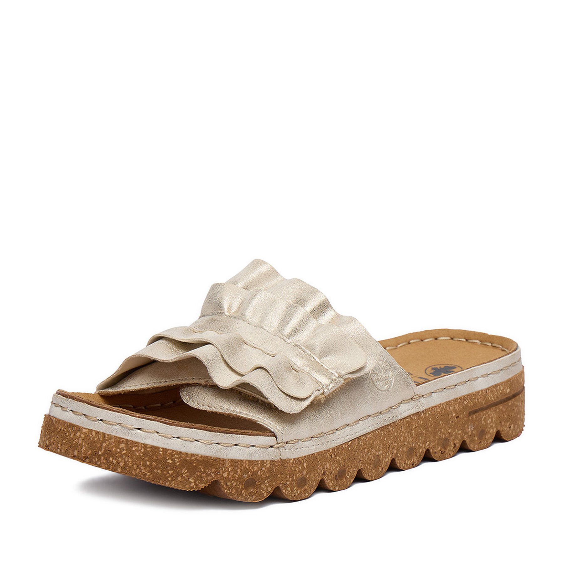 Rieker Rieker Damen-Flip-Flops Gold V8763-60 Badepantolette