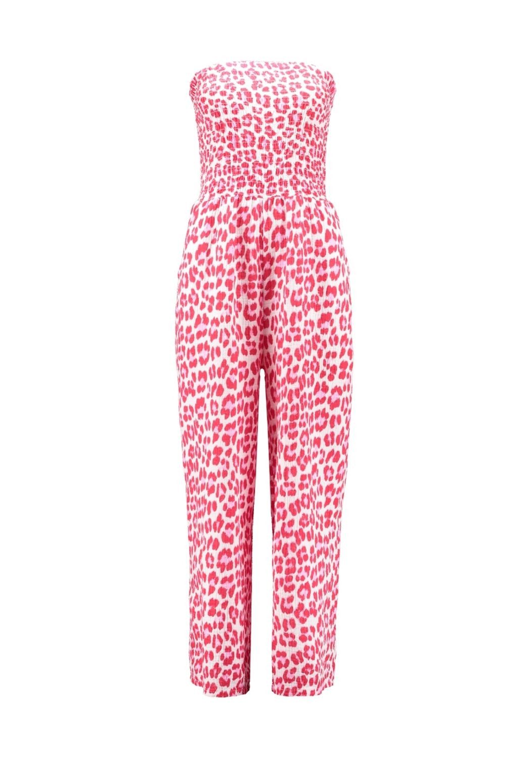HaILY’S Jumpsuit Haily`s Gesmokter Bandeau-Jumpsuit Leo günstig online kaufen