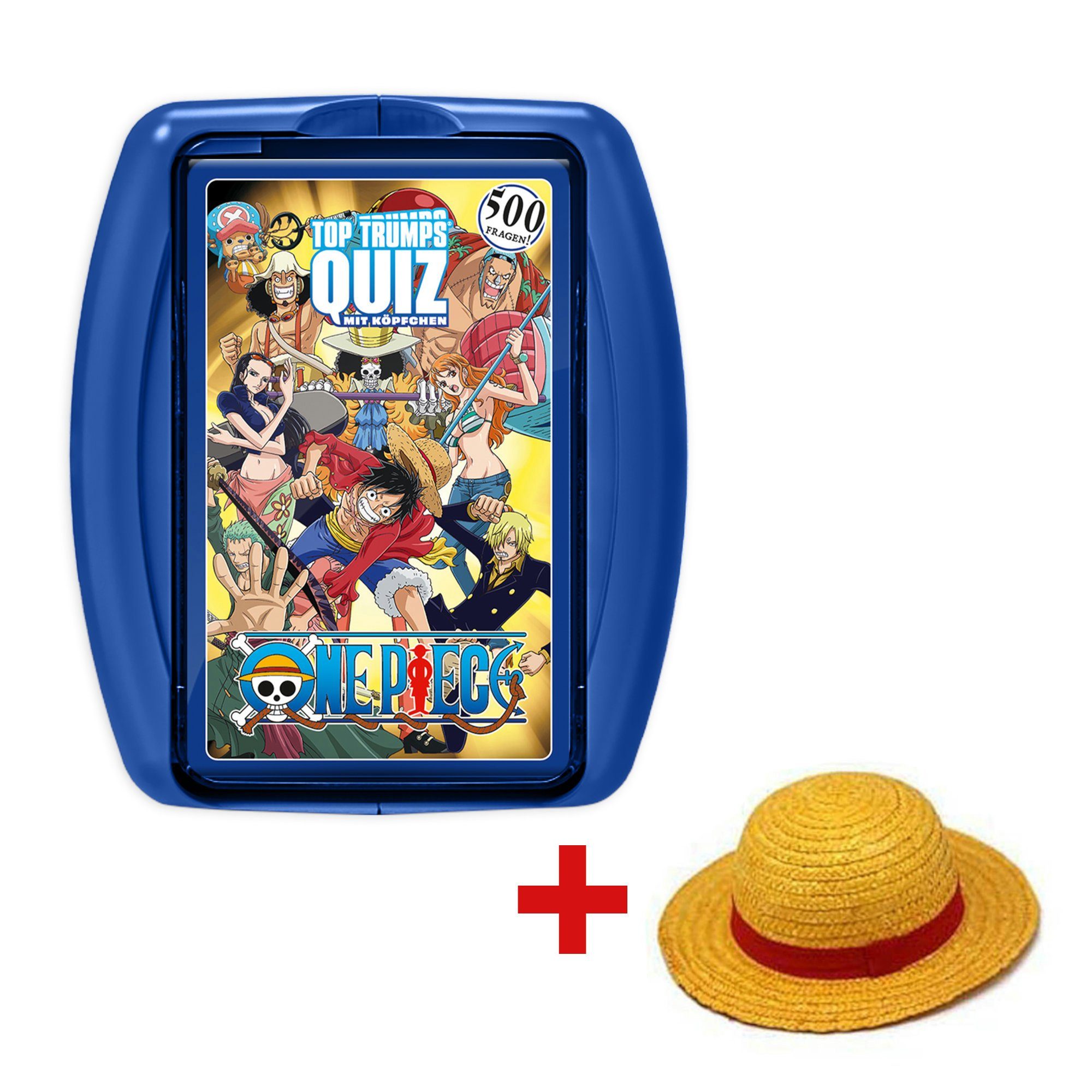 Winning Moves Spiel, Wissenspiel Top Trumps Quiz - One Piece mit Strohhut Ruffy