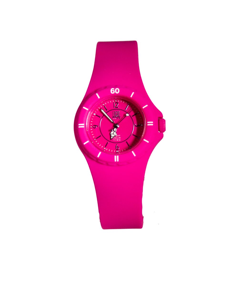 Light Time Quarzuhr Armbanduhr Damen Herren Kunststoff Pink L121PNK