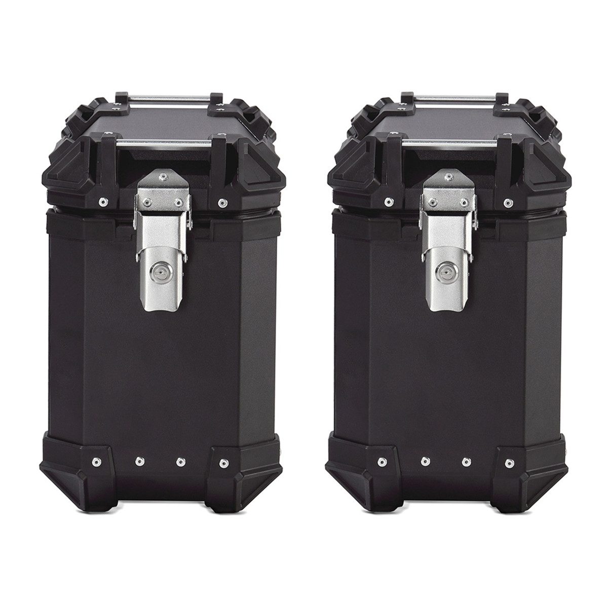 Bagtecs Kofferset Motorrad Alukoffer Set / Aluminium Seitenkoffer XW38 + Topcase XB55 sc