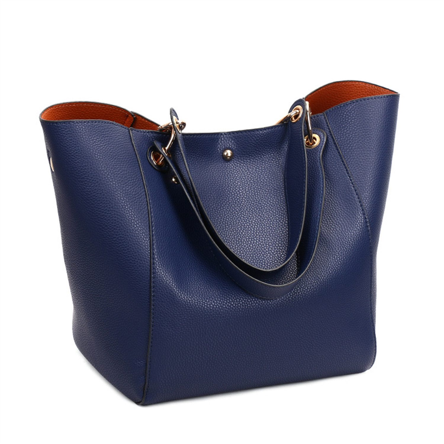 Schultertasche Damen-Shopper Tote Große Kunstleder-Handtasche