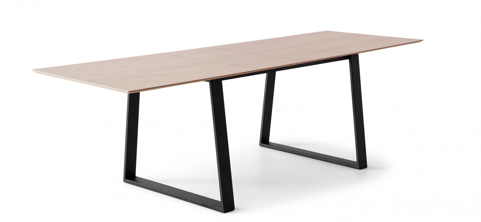 Furniture MDF, Hammel Trapez by Tischplatte Esstisch rechteckige 2 Metallgestell, Hammel, Meza Einlegeplatten