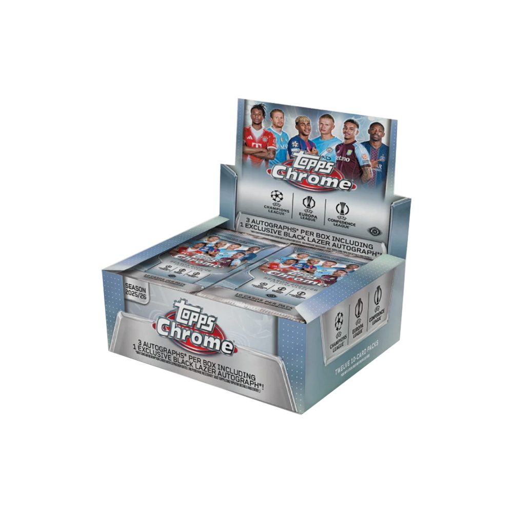 Topps Sammelkarte 2025/26 Topps Chrome UEFA Club Competitions Jumbo Box