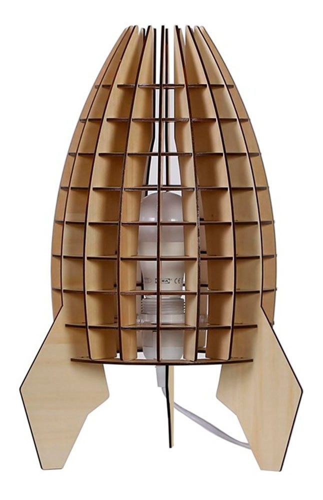 Kayoom Tischleuchte Tischlampe Aviator Holz, ohne Leuchtmittel, modern, vielseitig kombinierbar