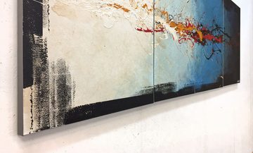 WandbilderXXL Gemälde Hot On Cold 190 x 70 cm, Abstraktes Gemälde, handgemaltes Unikat