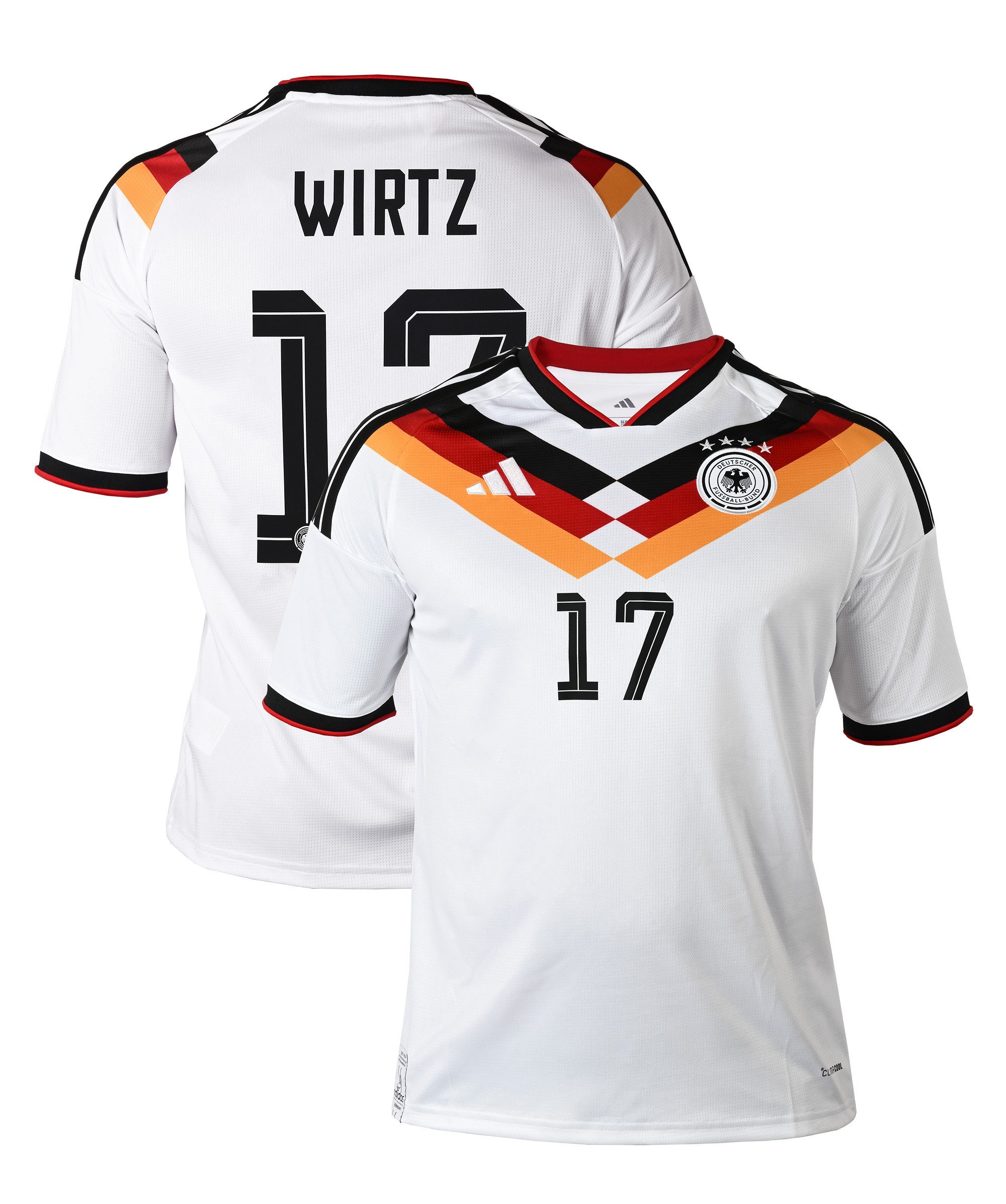 adidas Performance Fußballtrikot DFB WM Home Trikot 2026 mit Flock Wirtz 17