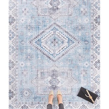Teppich Vintage Teppich Gratia Briliantblau, NOURISTAN, rechteckig, Höhe: 5 mm